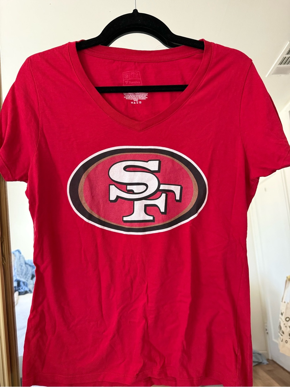 Fanatics Red San Francisco 49ers V-Neck Tee